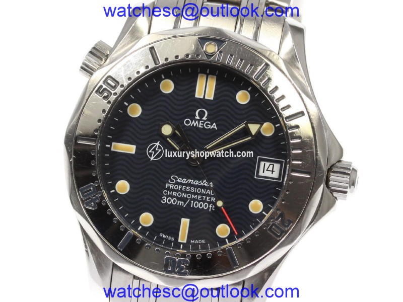 Omega Seamaster 2552.80 Stainless Steel Navy Dail Automatic 36mm Mens Watch Omega