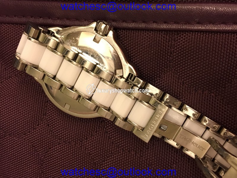 Tag Heuer WAH1213 Stainless Steel & White Ceramic 37mm Watch Tag Heuer