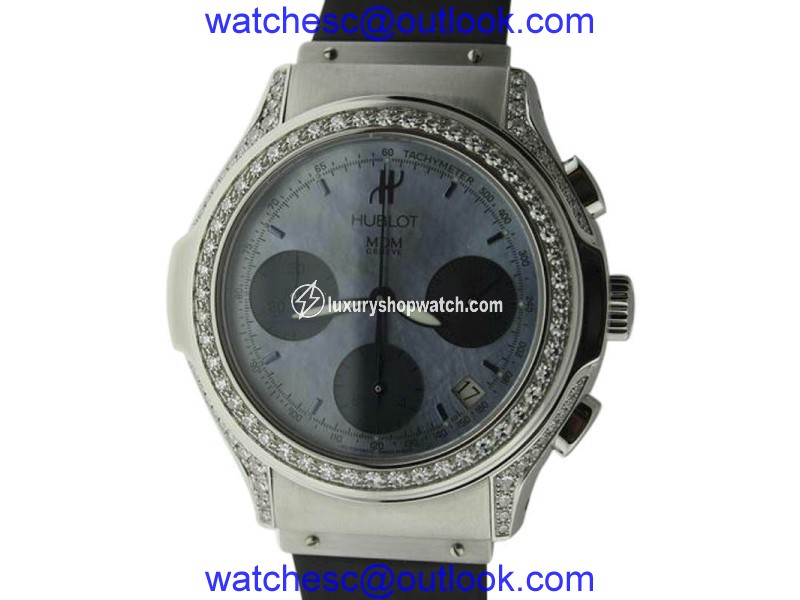 Hublot Chronograph Stainless Steel Diamond Watch Hublot