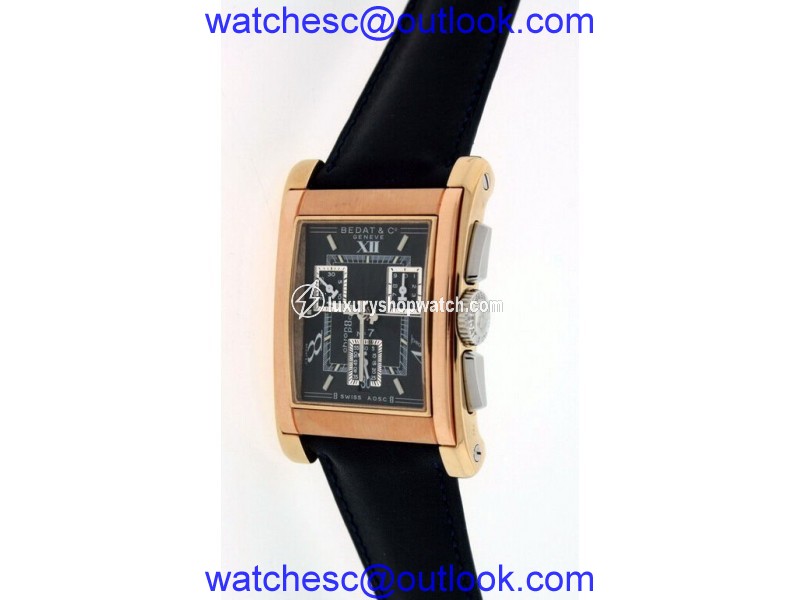 Bedat & Co. No.7 18K Rose & Yellow Gold Chronograph Mens Watch Bedat & Co