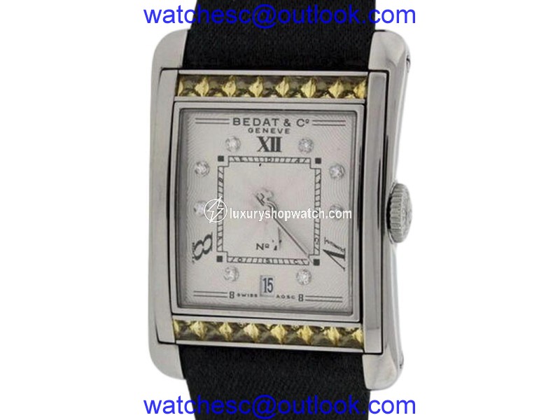 Bedat No.7 Stainless Steel & Yellow Sapphires & Diamonds Womens Watch Bedat & Co