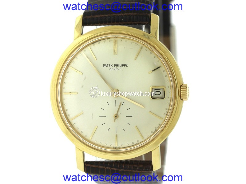 Patek Philippe Calatrava 3445 Date Dress 18K Yellow Gold Automatic Watch| Patek Philippe