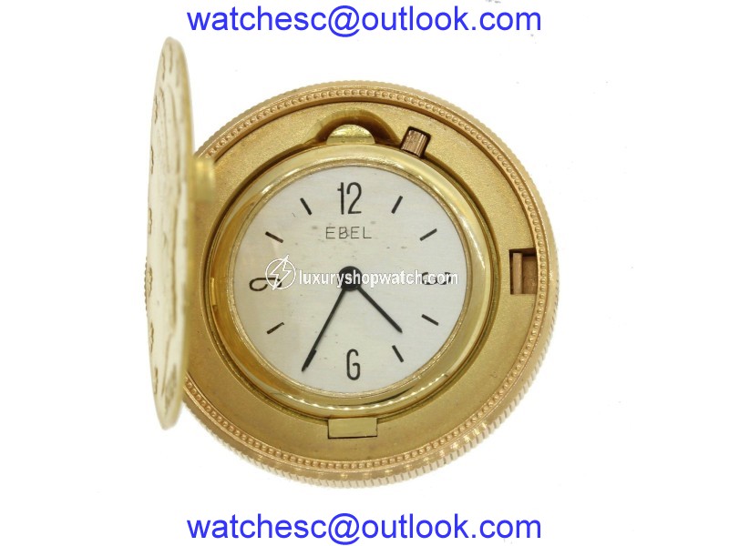 Ebel Solid Gold Liberty Coin Eagle 18K Yellow Gold 34mm Mens Pocket Watch Ebel