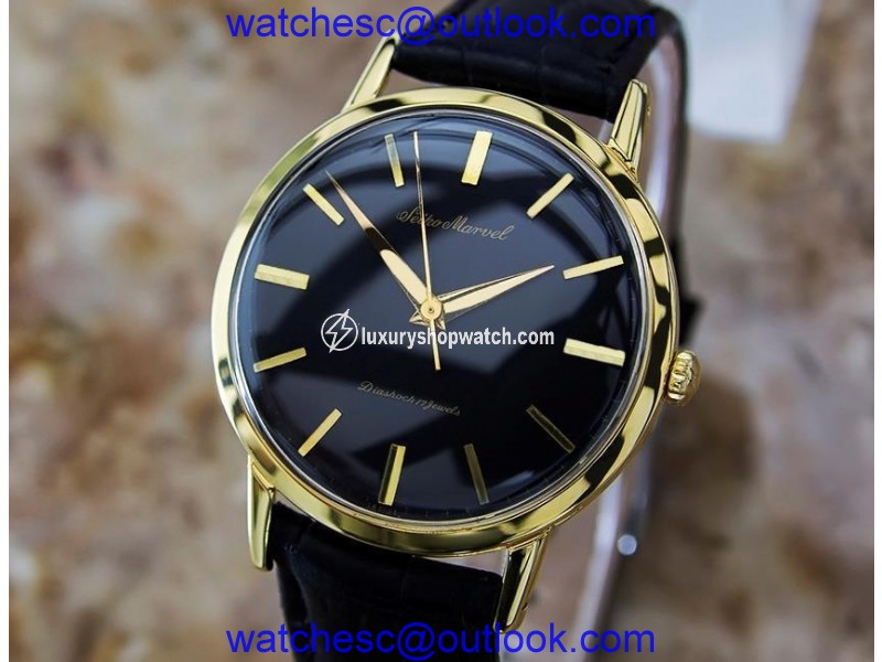 Seiko Marvel Diashock Gold Plated Stainless Steel Manual Mens Watch Year: 1960 Seiko