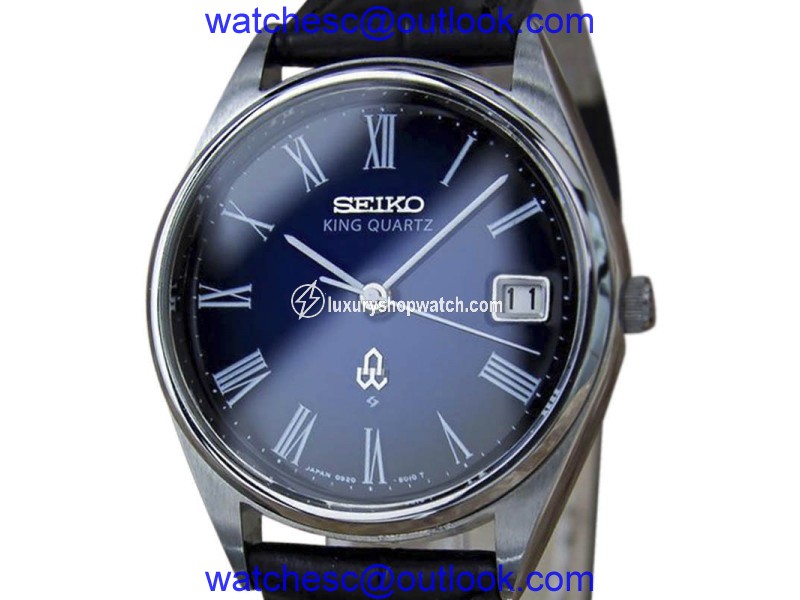 Seiko King Quartz Precision Stainless Steel Vintage 35mm Mens Watch Year 1980 Seiko