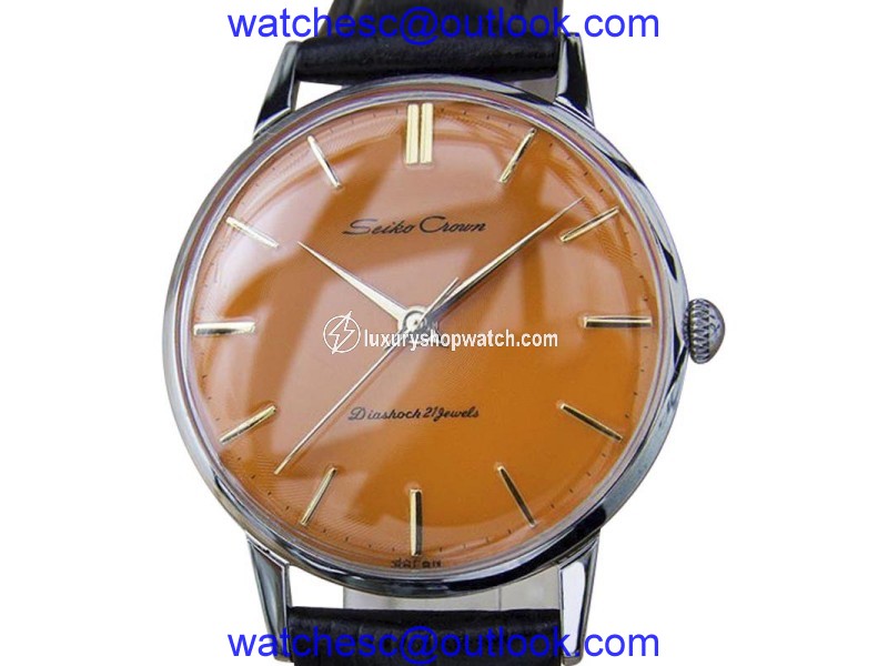 Seiko Crown Stainless Steel Manual Vintage 36mm Mens Watch Year 1960 Seiko