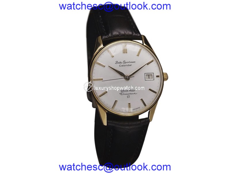Seiko Sportsman DSI49 Calendar Gold Plated Classic 35mm Mens Watch Seiko