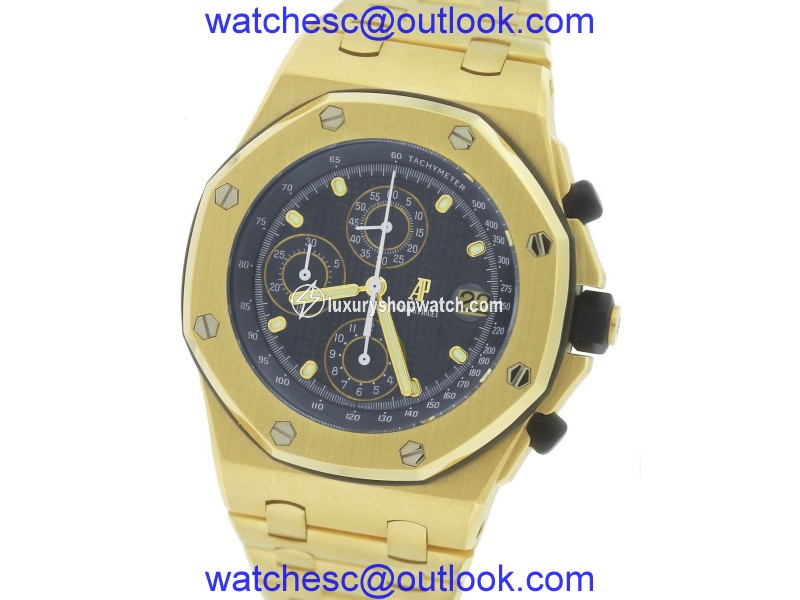 Audemars Piguet Royal Oak 25721BA.OO.1000BA.02.A 18K Yellow Gold with Navy Blue Dial 42mm Mens Watch Audemars Piguet