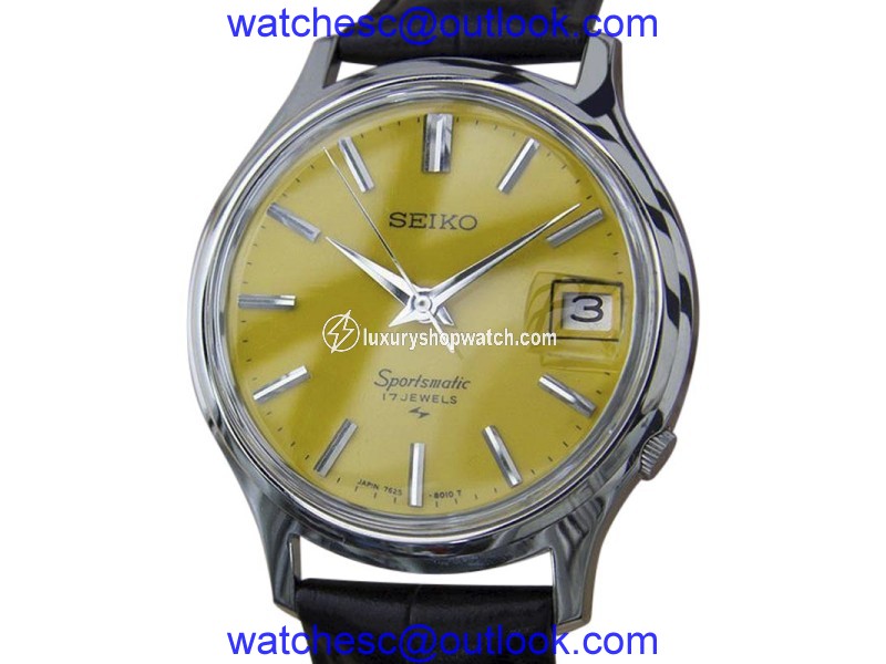 Seiko Sportsmatic Stainless Steel Automatic 36mm Mens Watch 1960s Seiko