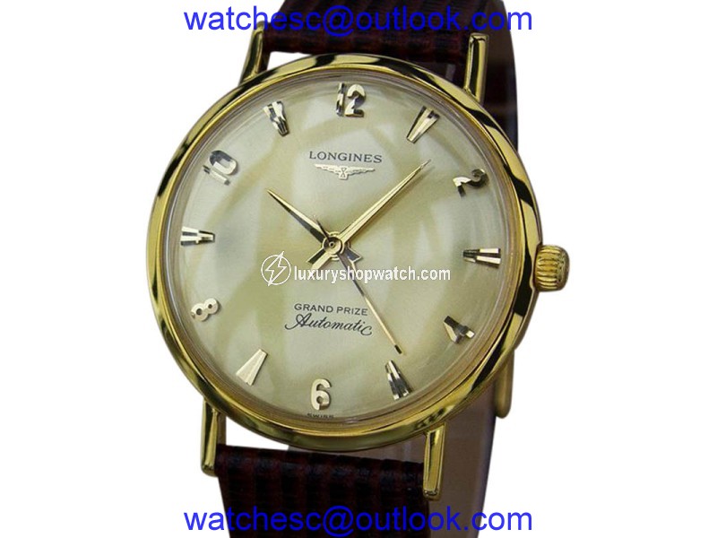Longines Grand 10K Yellow Gold Vintage 33mm Mens Watch Longines