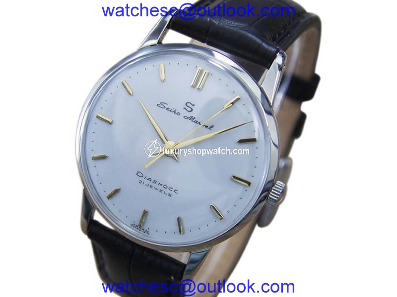 Seiko Marvel Stainless Steel Manual 34mm Mens Watch 1950s Seiko