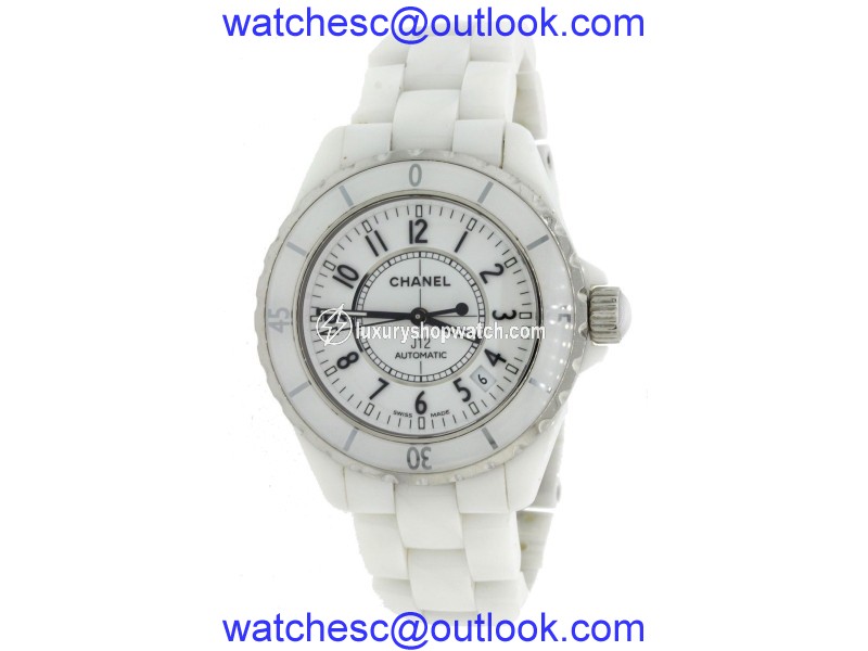 Chanel J12 H0970 White Ceramic & Stainless Steel Automatic 38mm Unisex Watch CHANEL