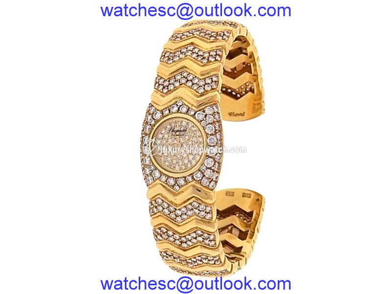 Chopard Happy Diamonds 10/4968 18K Yellow Gold Quartz 18mm Womens Watch Chopard