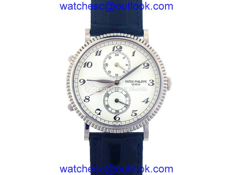 Patek Philippe Travel Time Calatrava 5034G 18K White Gold 34mm Mens Watch Patek Philippe