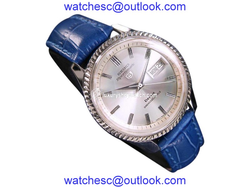 eluxe Stainless Steel Vintage 36mm Mens Watch Seiko