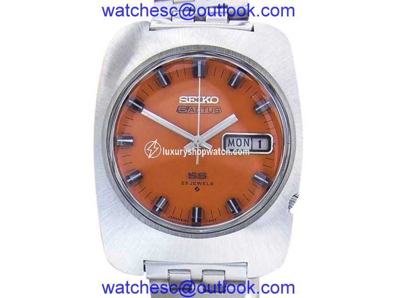 Seiko Actus Stainless Steel Automatic Vintage 35mm Mens Watch 1960s Seiko