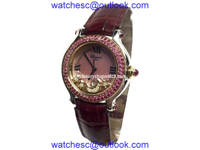 Chopard Happy Sport 18K Yellow Gold & Stainless Steel Womens Watch Chopard
