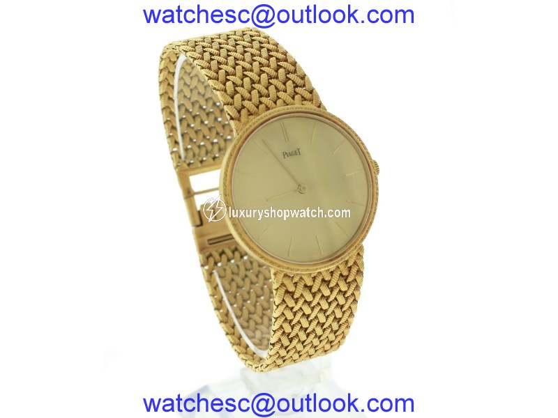 Piaget 9643 D 3 18K Yellow Gold Hand-Winding Vintage 31.5mm Unisex Watch Piaget