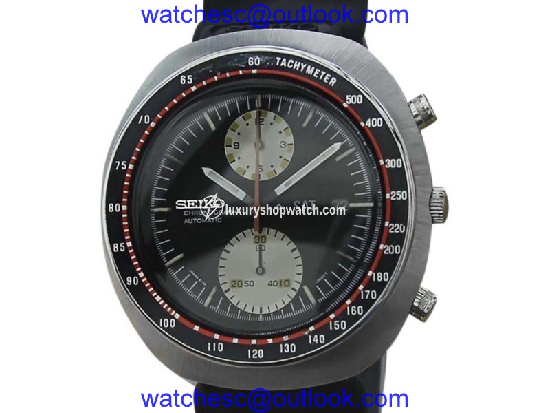Seiko UFO Stainless Steel & Rubber Automatic 44mm Mens Watch 1970 Seiko