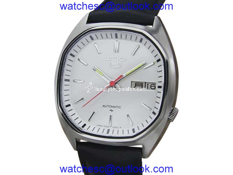 Seiko 7009 Stainless Steel Automatic 35mm Mens Watch 1970s Seiko