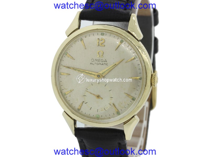 Omega Bumper F6516 14K Yellow Gold Automatic 31mm Mens Watch Omega