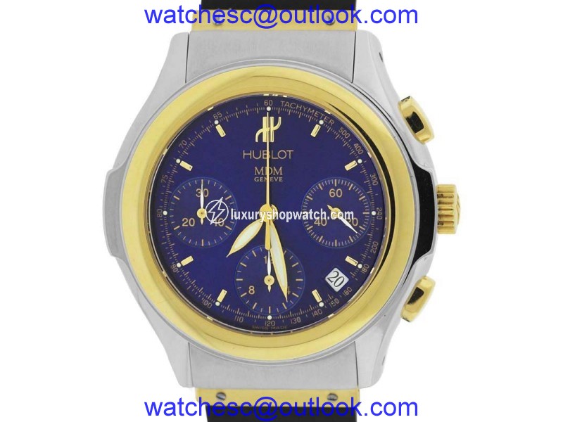 Hublot MDM Chronograph 1810.2 18K Yellow Gold / Stainless Steel & Rubber 40mm Mens Watch Hublot
