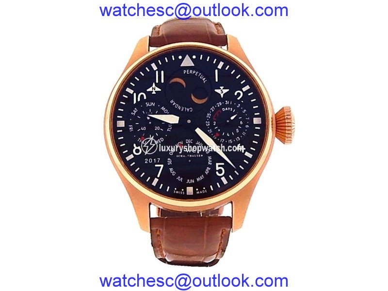 IWC Big Pilot��s Perpetual Calendar IW502638 18K Rose Gold Automatic 46mm Mens Watch IWC