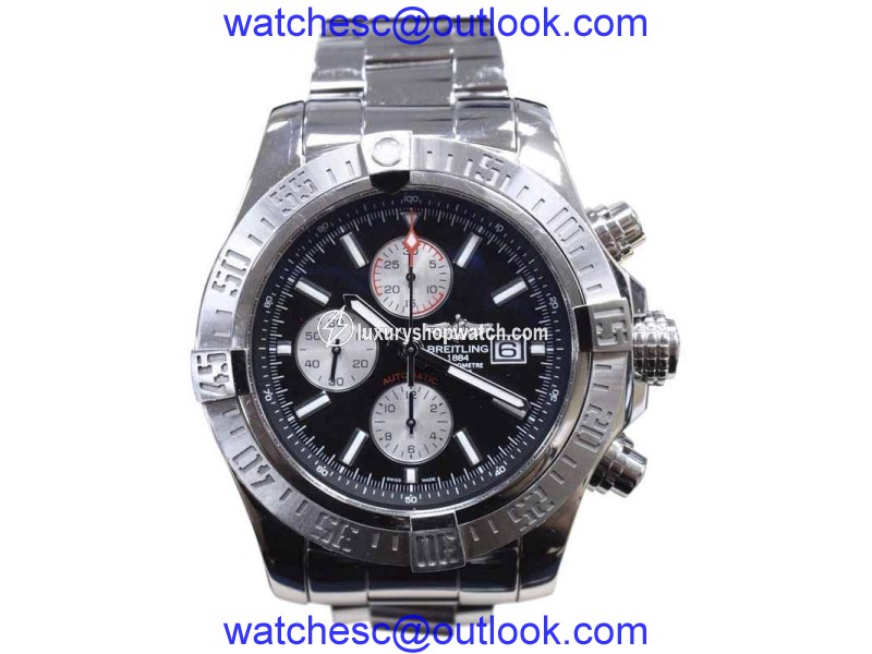 Breitling Super Avenger II A13371 Stainless Steel 48mm Mens Watch Breitling
