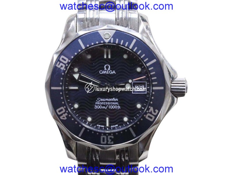 Omega Seamaster 2583.80 Stainless Steel & Blue Dial 28mm Mens Watch Omega