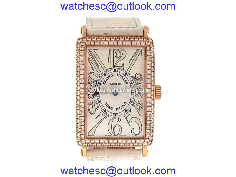 Franck Muller Long Island 1000 SC D 18K Rose Gold Diamond Bezel Automatic 30mm Unisex Watch Franck Muller