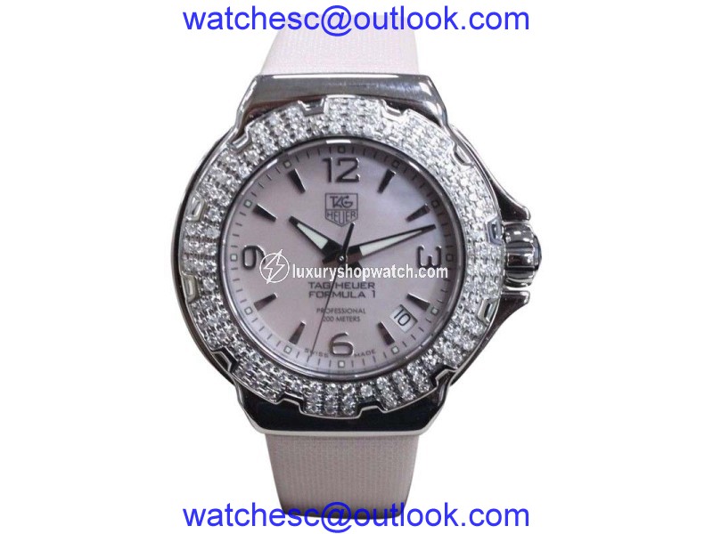 Tag Heuer Formula One WAC1216 Stainless Steel & Pink Mother of Pearl Dial 37mm Womens Watch TAG Heuer