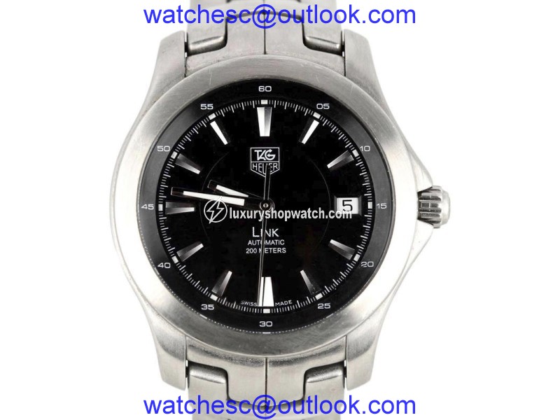Tag Heuer Link WJF2110 Stainless Steel with Black Dial Automatic 40mm Mens Watch Tag Heuer