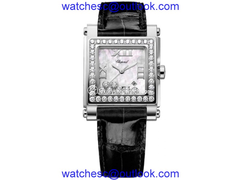 Chopard Happy Sport 278504-2001 Stainless Steel / Leather 27mm Womens Watch Chopard