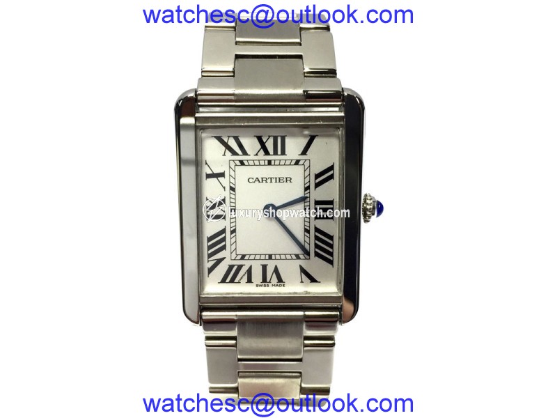 Cartier Tank Francaise Stainless Steel Silver Dial 27.40 mm Unisex Watch Cartier