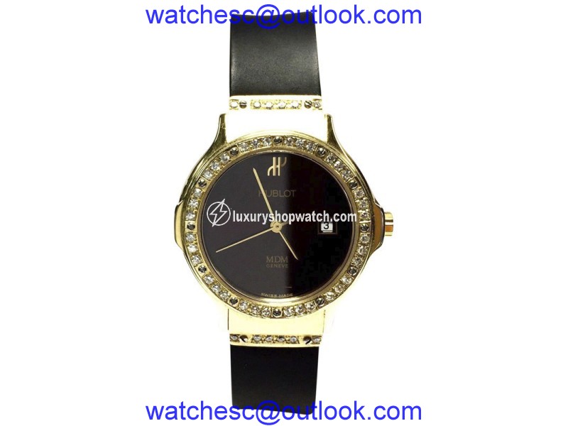 Hublot 18K Yellow Gold with Diamond Bezel 28mm Womens Watch Hublot