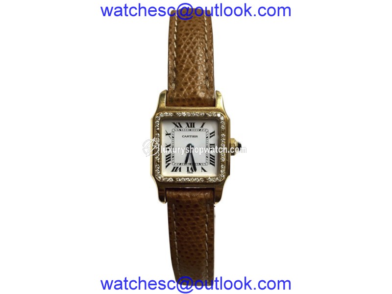 Cartier 18K Yellow Gold Quartz 20mm Womens Watch Cartier