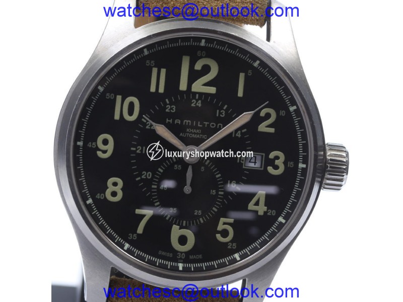 Hamilton H706650 Stainless Steel Automatic Leather Belt 44mm Mens Watch| Hamilton