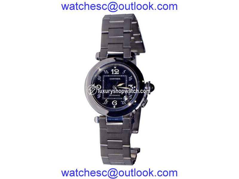 Cartier Pasha Stainless Steel Automatic 36mm Mens Watch Cartier
