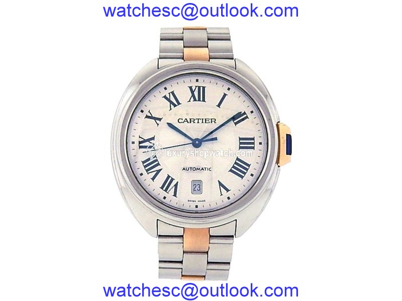 Cartier Cle de Cartier W2CL0002 18K Gold & Stainless Steel Automatic 40mm Mens Watch Cartier