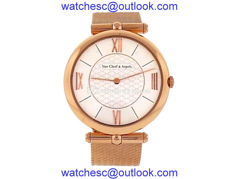 Van Cleef & Arpels Pierre Arpels VACRO4G000 18K Rose Gold 38mm Womens Watch Van Cleef