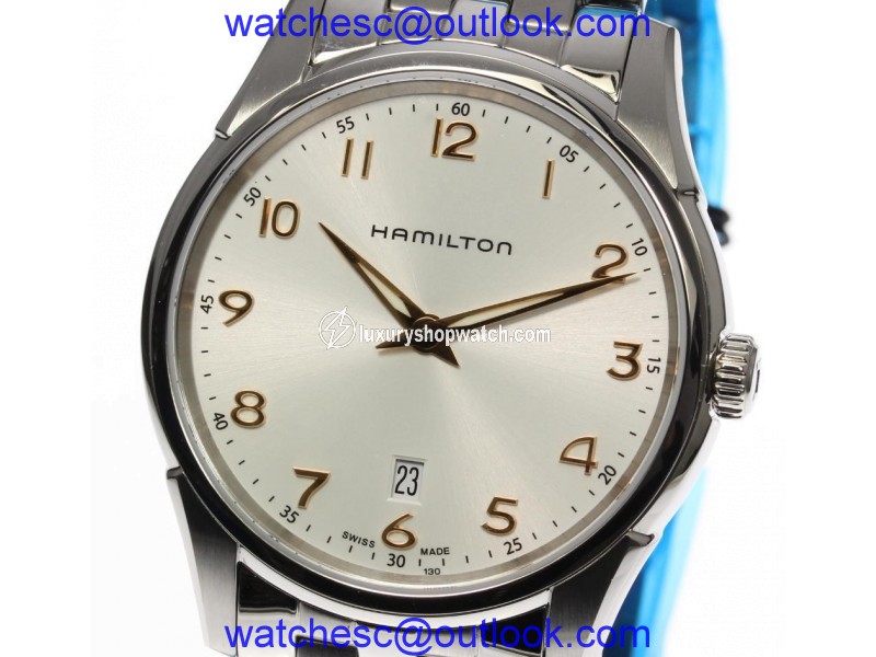 Hamilton Jazzmaster Thinline H38511113 Stainless Steel Silver Dial Quartz 42mm Mens Watch Hamilton