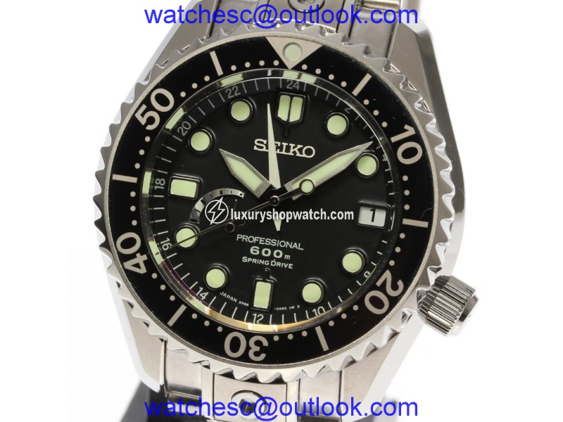 Seiko Marine Master 5R66-0BC0 Titanium Automatic 46mm Mens Watch Seiko
