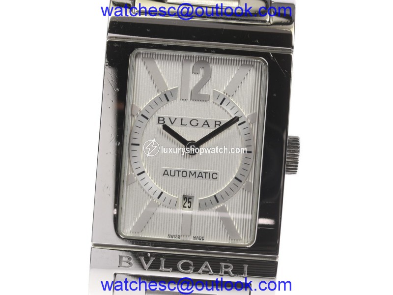 Bulgari Rettangolo RT45S Stainless Steel Automatic 26mm Mens Watch Bulgari