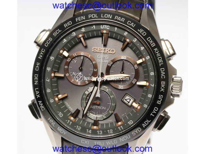 Seiko Astron 8X82-0AB0-1 Titanium / Ceramics Quartz 46mm Mens Watch Seiko