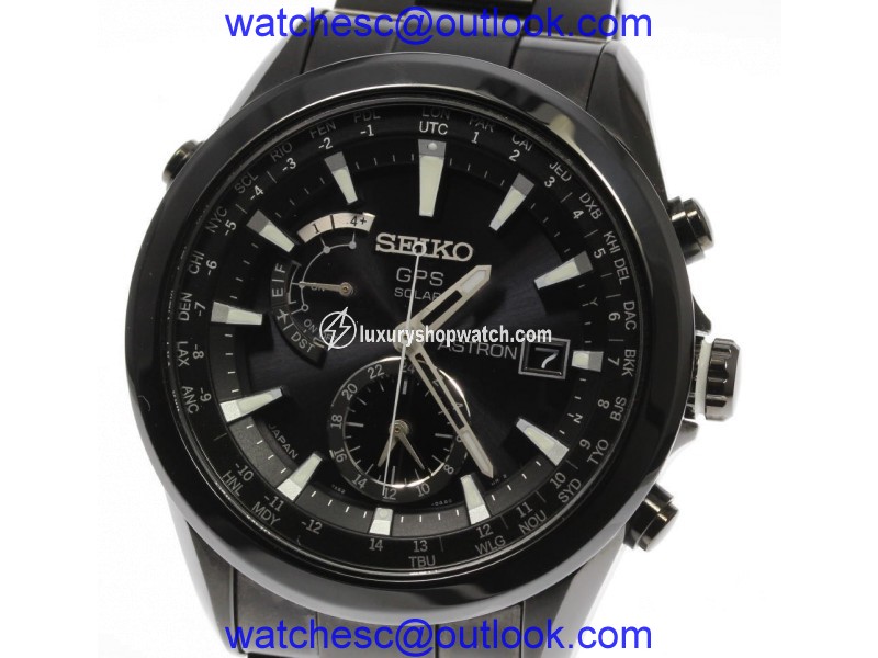 Seiko Astron SAST007/7X52-0AA0 Titanium / Ceramics Quartz 47mm Mens Watch Seiko