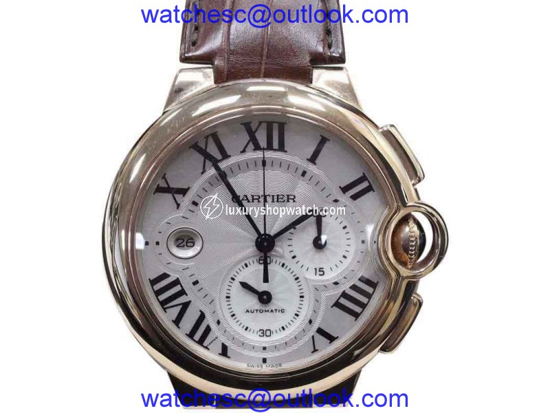 Cartier Ballon Bleu 3107 / W6920074 18K Rose Gold Automatic 46mm Mens Watch CARTIER
