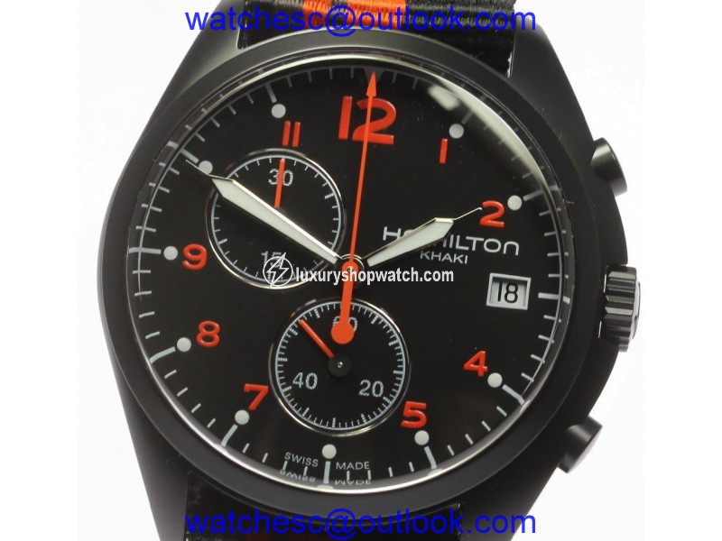 Hamilton Khaki H76582933 Stainless Steel & Nylon Quartz 43mm Men's Watch Hamilton