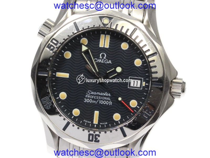 Omega Seamaster 2562.80 Stainless Steel with Navy Dial Quartz 36mm Unisex Watch Omega