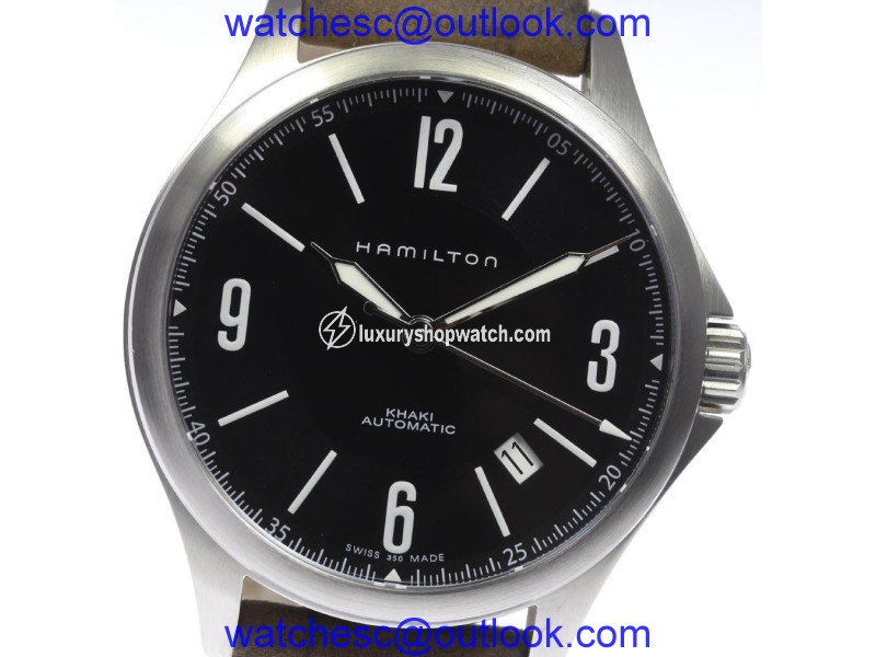 Hamilton Khaki Aviation H765650 Stainless Steel & Leather Automatic 38mm Men's Watch Hamilton