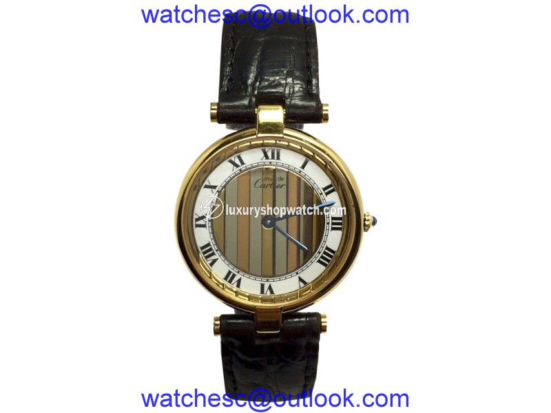 Cartier Must De Cartier C125175M Gold-Plated Stainless Steel Quartz 30.15mm Womens Watch Cartier